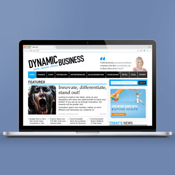 Dynamic Business Landing Page Design