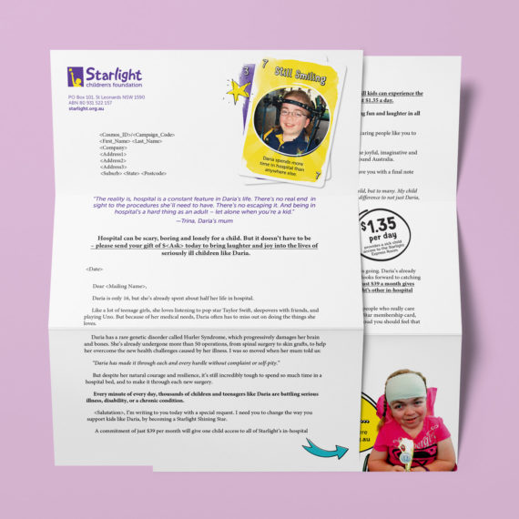 Starlight Children's Foundation Direct Marketing Campaign Spring