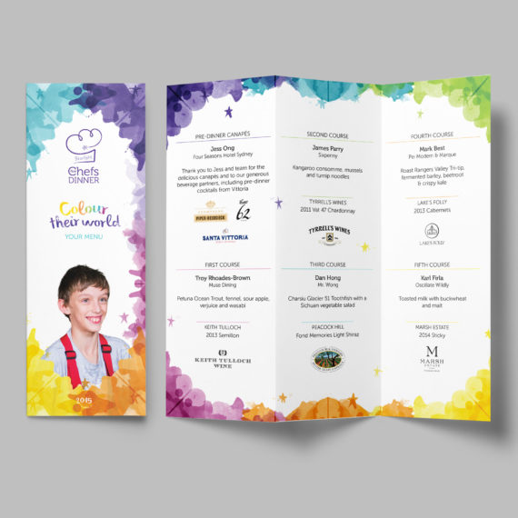 Starlight Children's Foundation 5 Chefs Menu