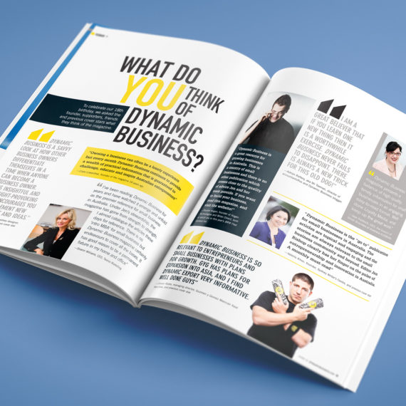 Dynamic Business Magazine Rebrand Launch Issue