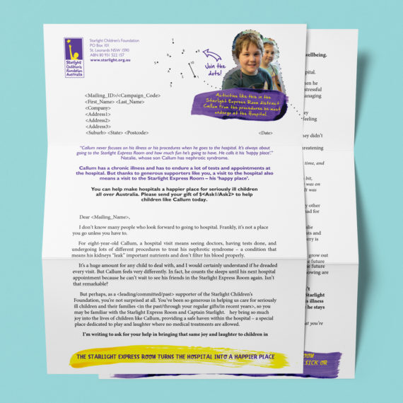 Starlight Children's Foundation Direct Marketing Campaign Autumn