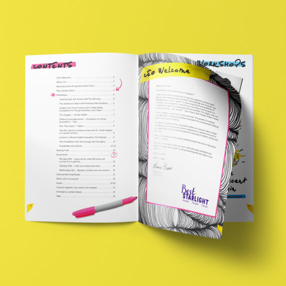 Livewire Ignition Event Booklet Design